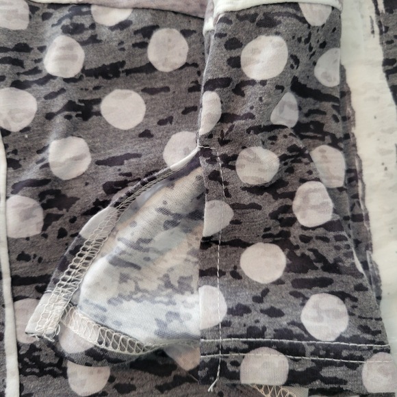 Mixed Print Striped Polka Dot Print Dolman Sleeve Retro Top Womens 4X Artsy New - Picture 11 of 12